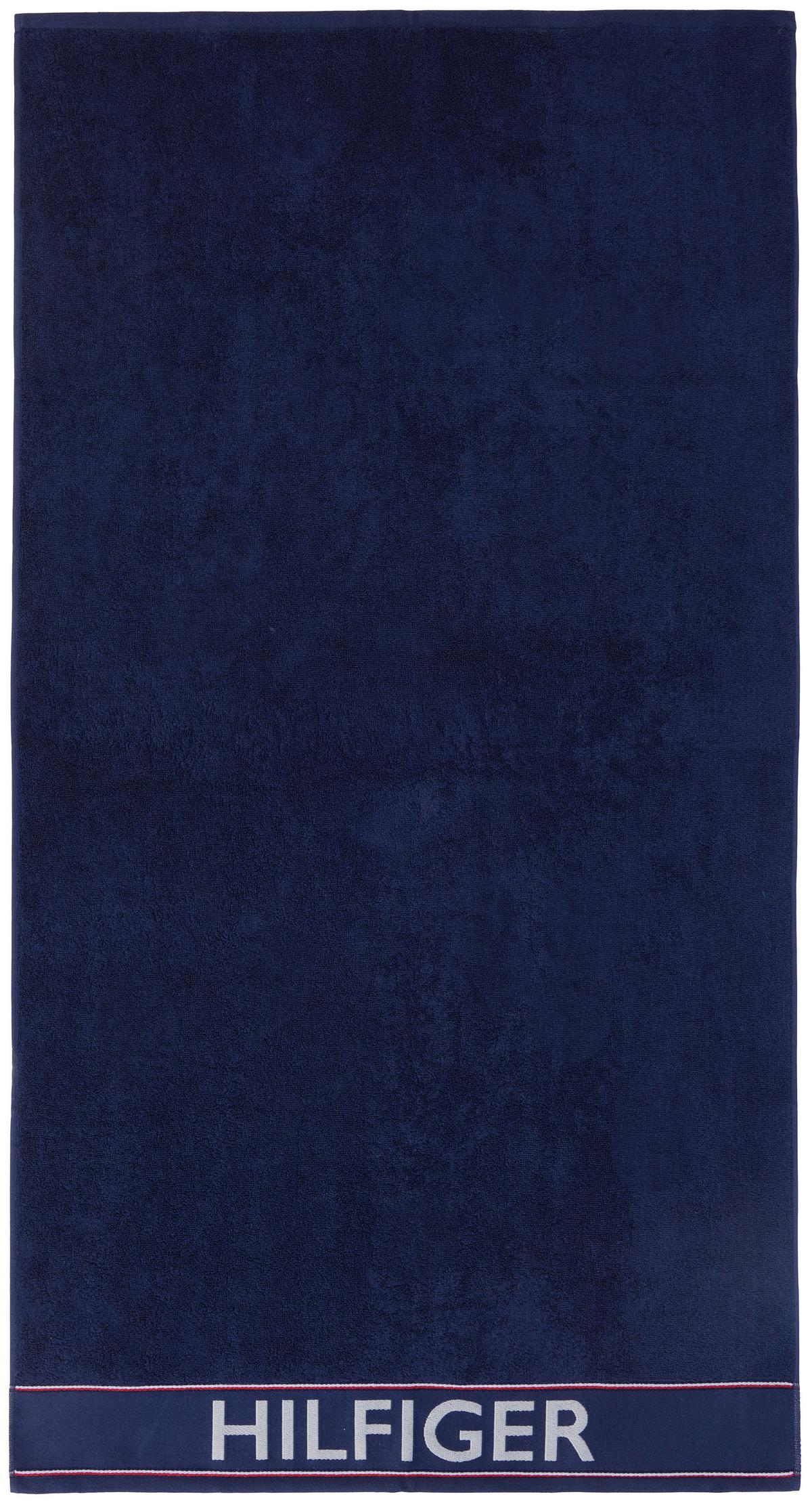 ZESTAW RĘCZNIKÓW FROTTE DEGREE NAVY - niebieski, Basics, tkanina - Tommy Hilfiger