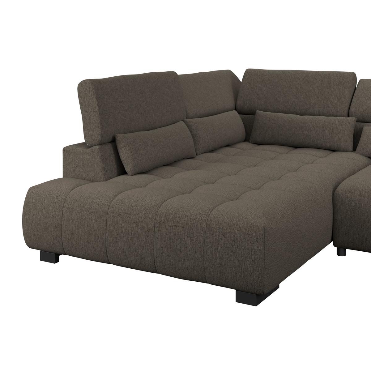Coltar MATERA - maro închis, Trend, textil (226/311cm)