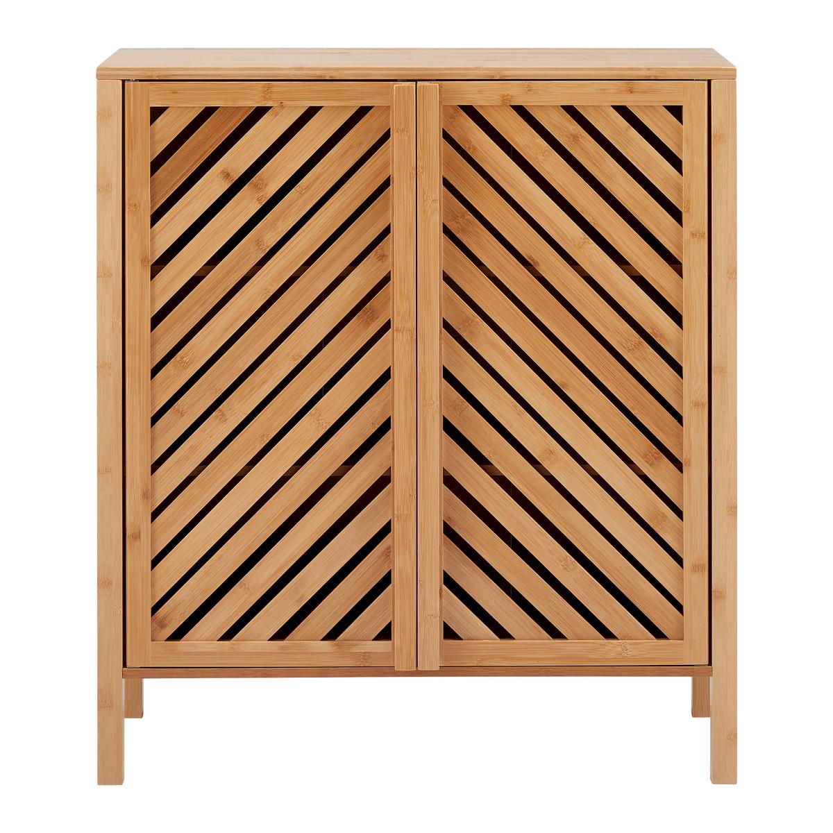 Spodnja Omarica Bonny, Bambus - naravne barve, Moderno, naravni materiali (75/85/35cm) - Bessagi Home
