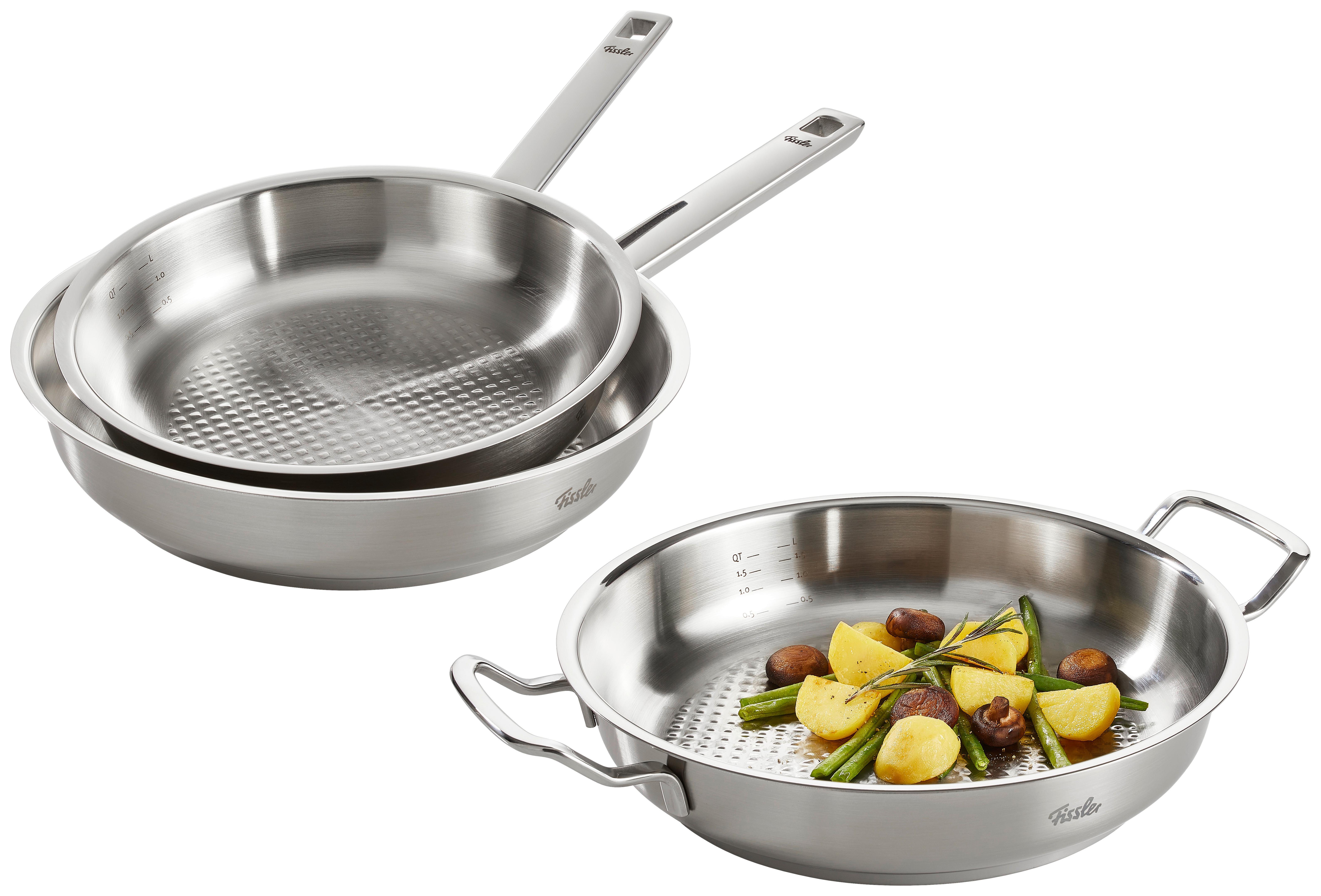 PATELNIA DO SMAŻENIA 084-378-24-100/0 FISSLER - kolor srebrny, Basics, metal (24cm) - Fissler