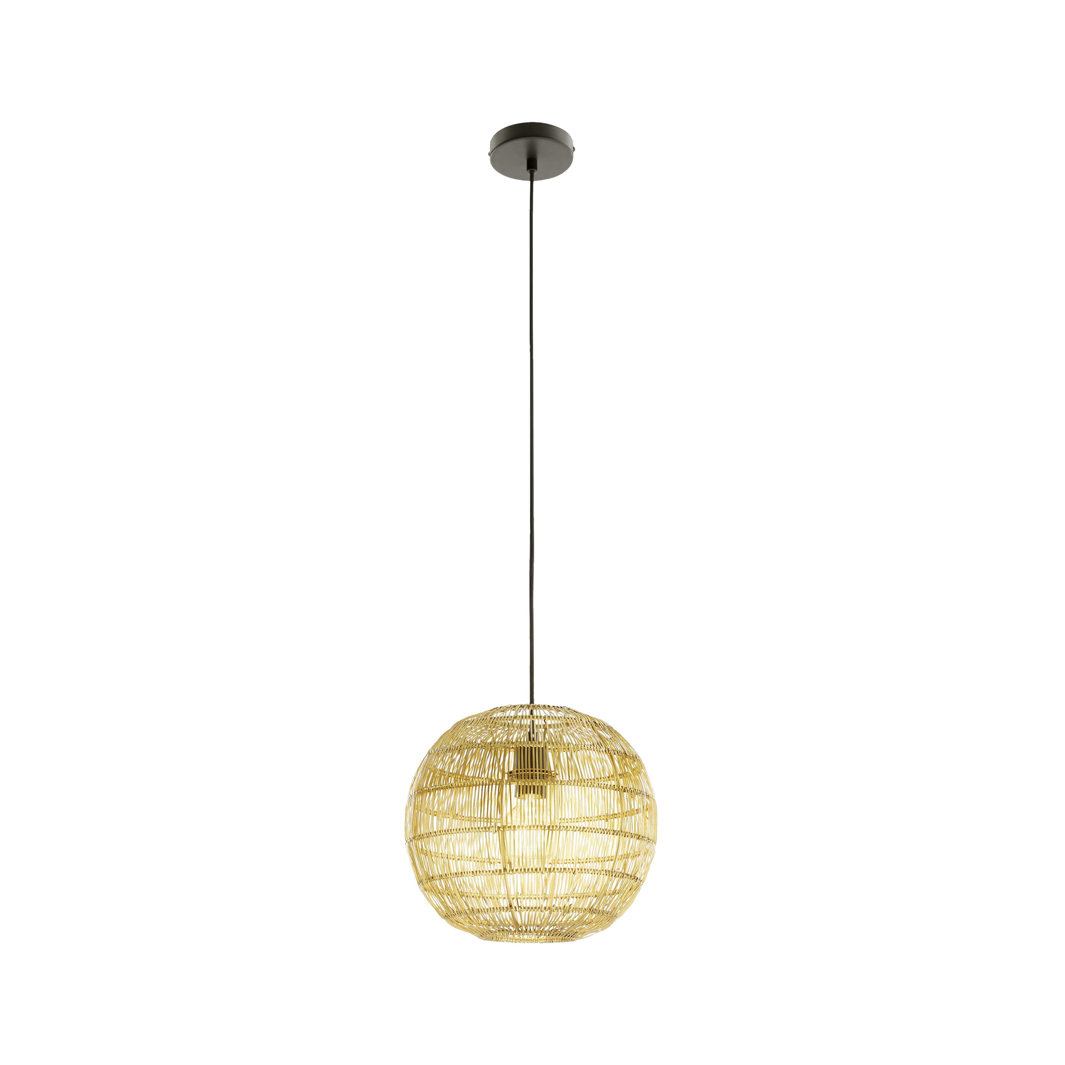 Hängeleuchte Evelyn max. 40 Watt - Goldfarben, MODERN, Metall (31/150cm) - Bessagi Home
