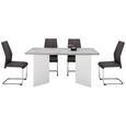 Nihajni Stol Eni - siva/bela, kovina/tekstil (44/96/57cm) - Modern Living Nihajni Stol Eni - siva/bela, kovina/tekstil (44/96/57cm) - Modern Living