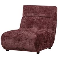 Sessel Observe Aubergine B: 75 cm - Aubergine/Schwarz, Design, Kunststoff/Textil (75/82/96cm) - Livetastic