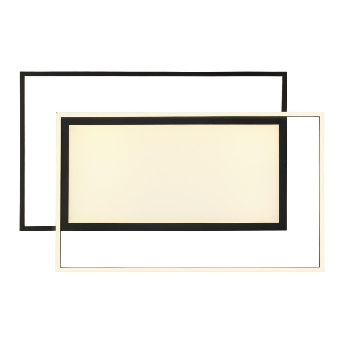 LAMPA SUFITOWA LED CEDRIK - czarny, Modern, tworzywo sztuczne/metal (79/49/5cm) - Bessagi Home