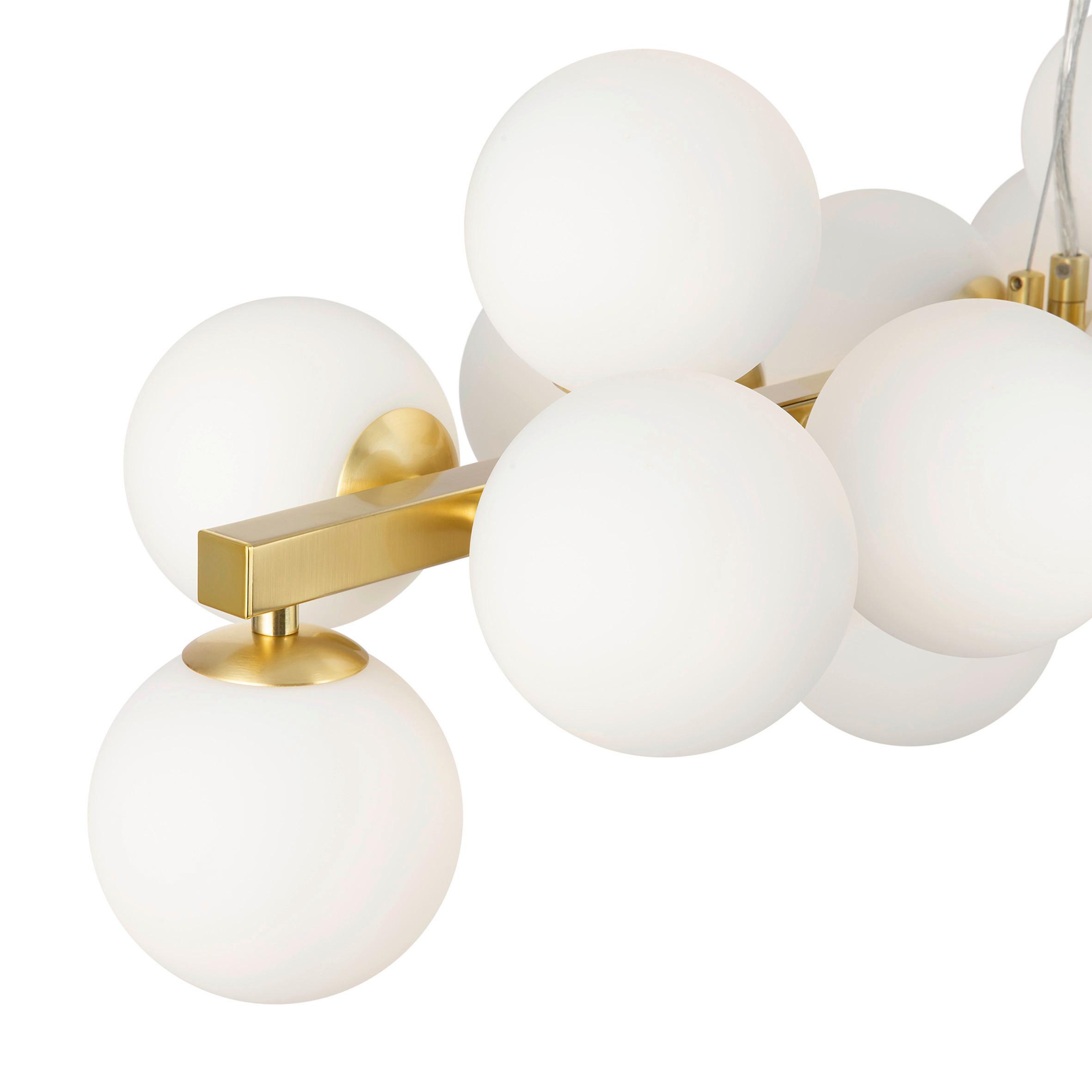 Pendelleuchte Dallas Messingfarben max. 28 Watt - Messingfarben, Trend, Glas/Metall (23,8/22,8/123,5cm) - MAYTONI