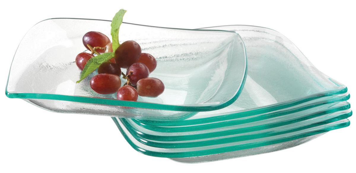 Schüssel La Musica aus Glas, 6-teilig - Transparent, Basics, Glas (20cm) - Mäser