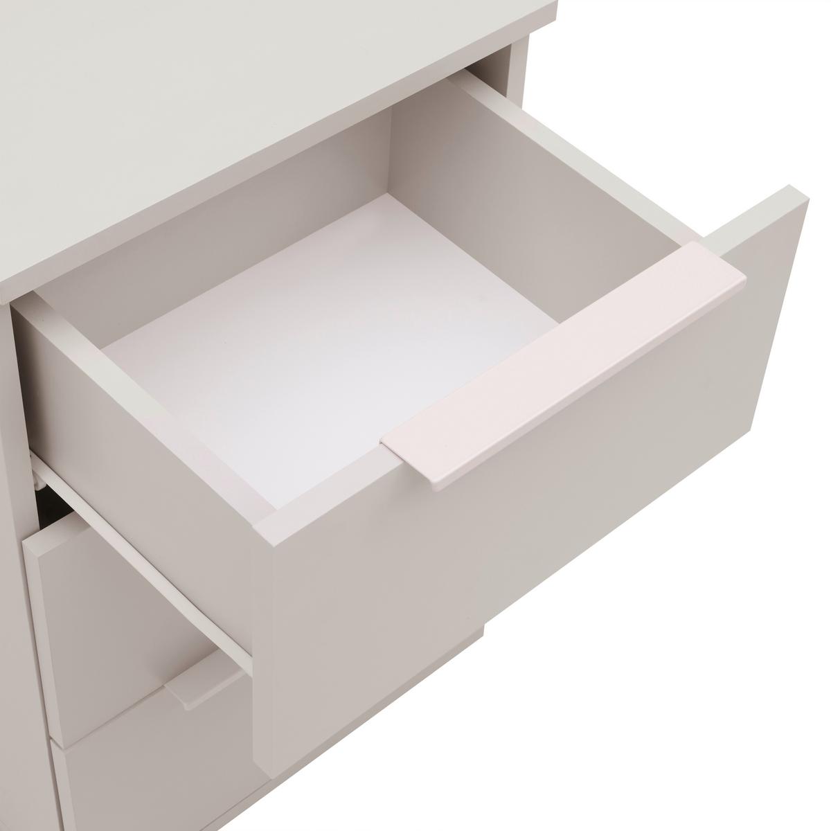 Nachttisch Dune Kaschmir ca. 40x65x38cm - Kaschmir, MODERN, Holzwerkstoff/Metall (40/65/38cm) - Mömax