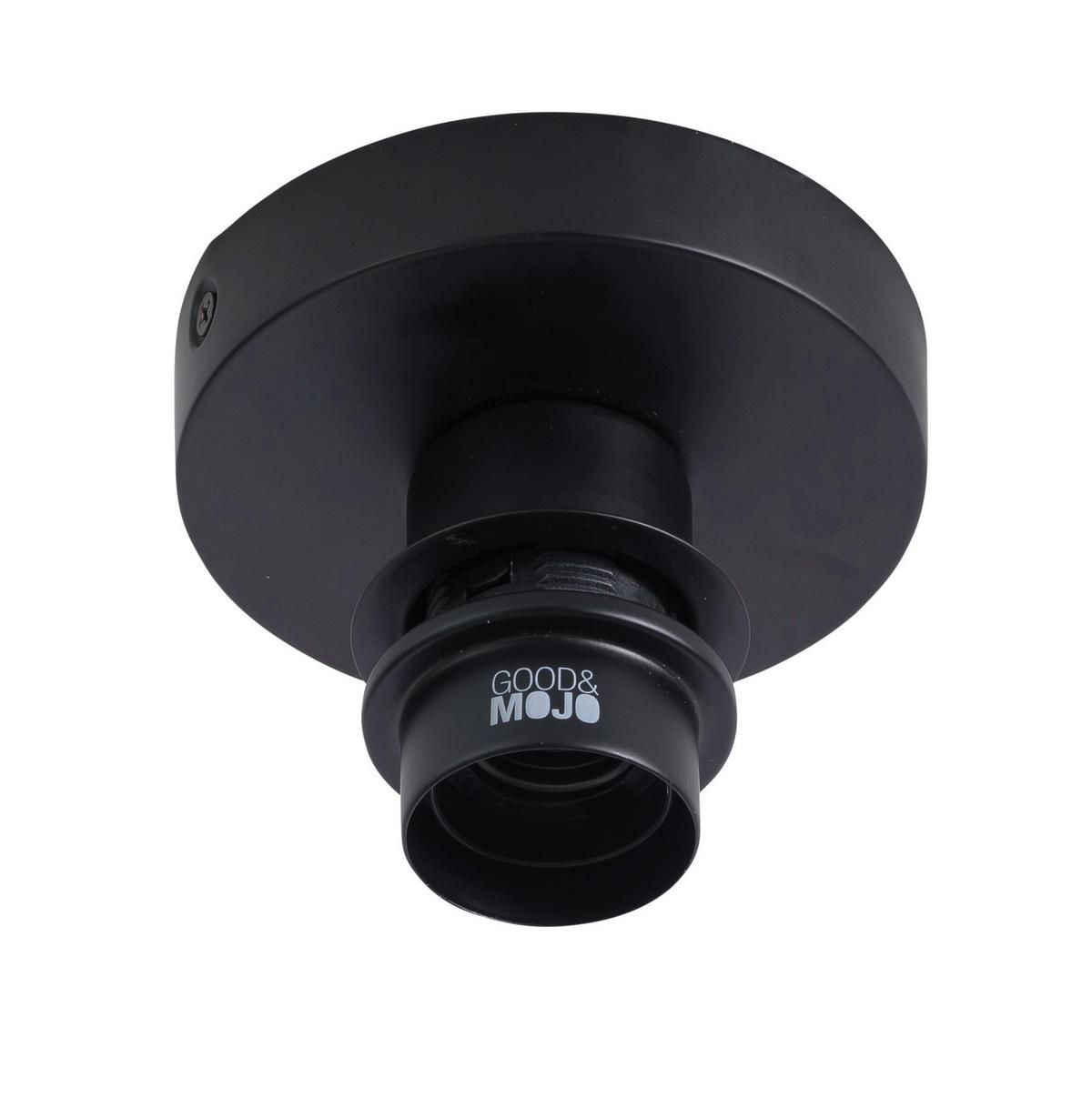 Stropna Svetilka Bali - svetlo rjava/črna, Natur, kovina/naravni materiali (60/15cm) - Good & Mojo