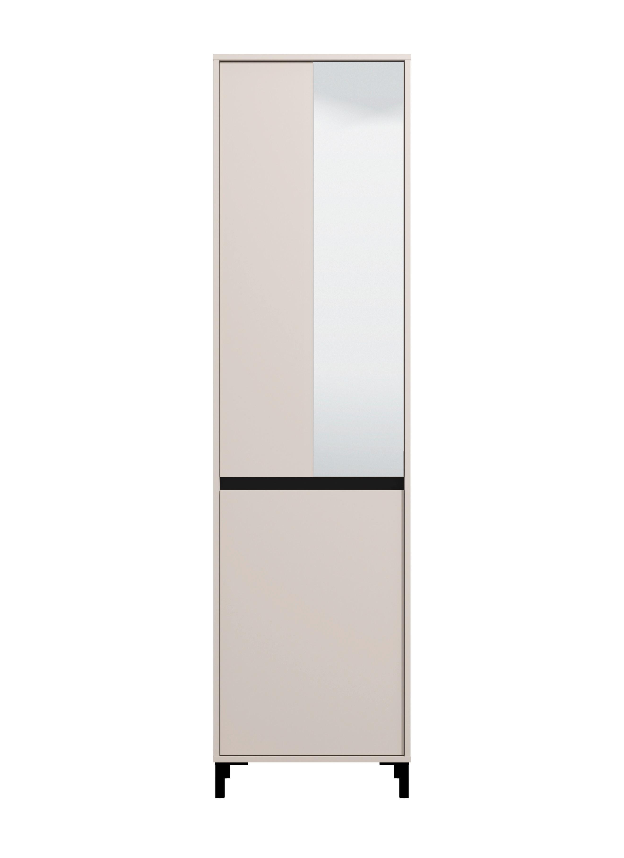 Garderobenschrank Arran Kaschmir - Kaschmir, MODERN, Holzwerkstoff (55/206/40cm) - Mömax