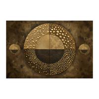 Leinwandbild Silver Braun/Goldfarben - Goldfarben/Braun, Holzwerkstoff/Textil (120/80cm) - Mömax