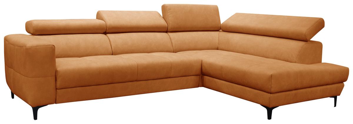 Sarokkanapé Emma - sárga, Modern, textil (301/210cm) - Premium Living