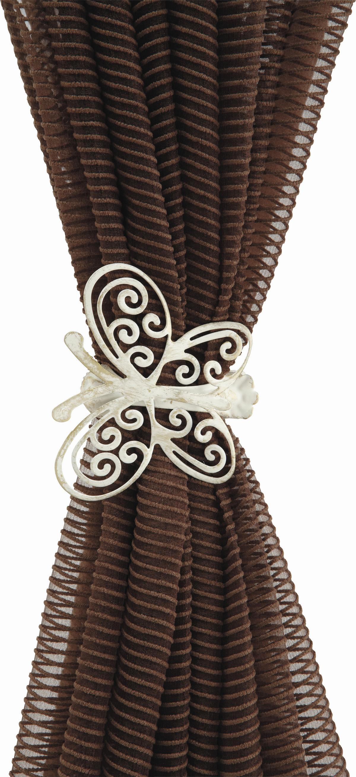 Dekoclip Antik In Diversen Farben - Creme/Kupferfarben, Metall (8,5/6,5cm) - Modern Living