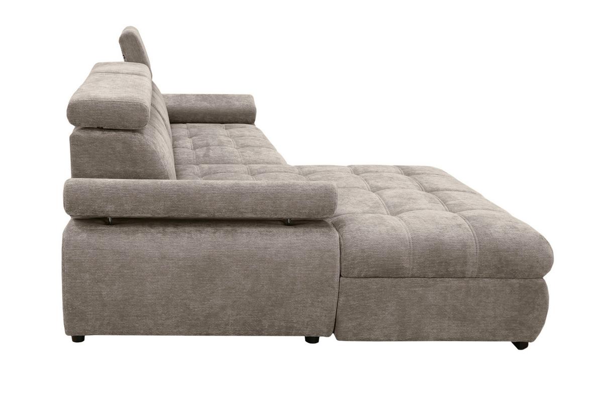 Kutna Garnitura Vegas - crna/taupe, Design, drvo/tekstil (173/294cm) - Modern Living