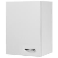 Küchenoberschrank "Wito" , Weiß - Edelstahlfarben/Weiß, Holzwerkstoff/Kunststoff (40/54,8/32cm) - FlexWell