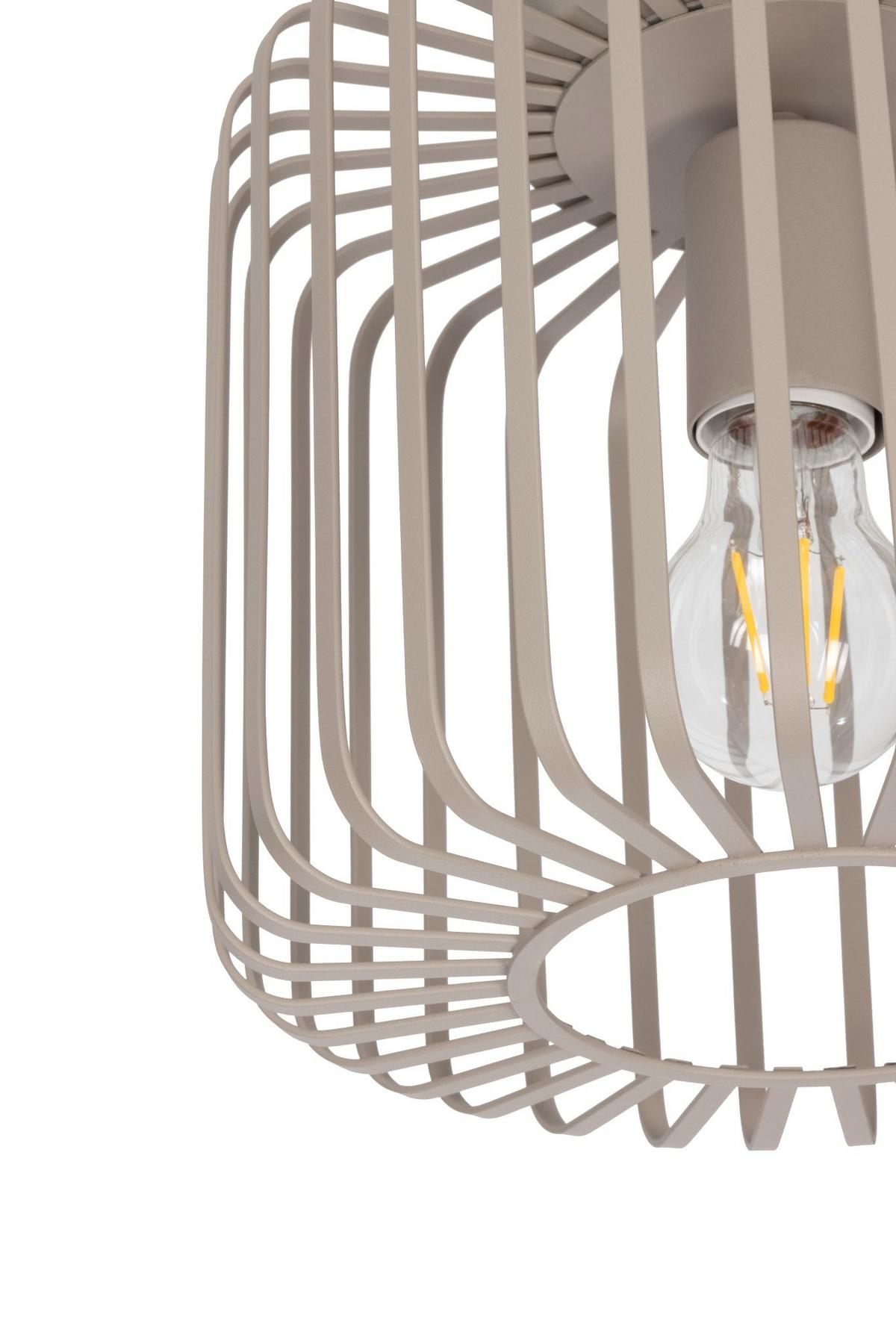 LAMPA SUFITOWA COVENTRY *SBN* - kolor piaskowy, Konventionell, metal (25/23,5cm) - Novel