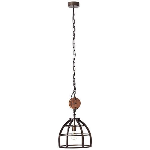 Hängeleuchte Matrix 2 in Schwarz max. 60 Watt - Schwarz, LIFESTYLE, Holz/Metall (34/147cm) - Brilliant