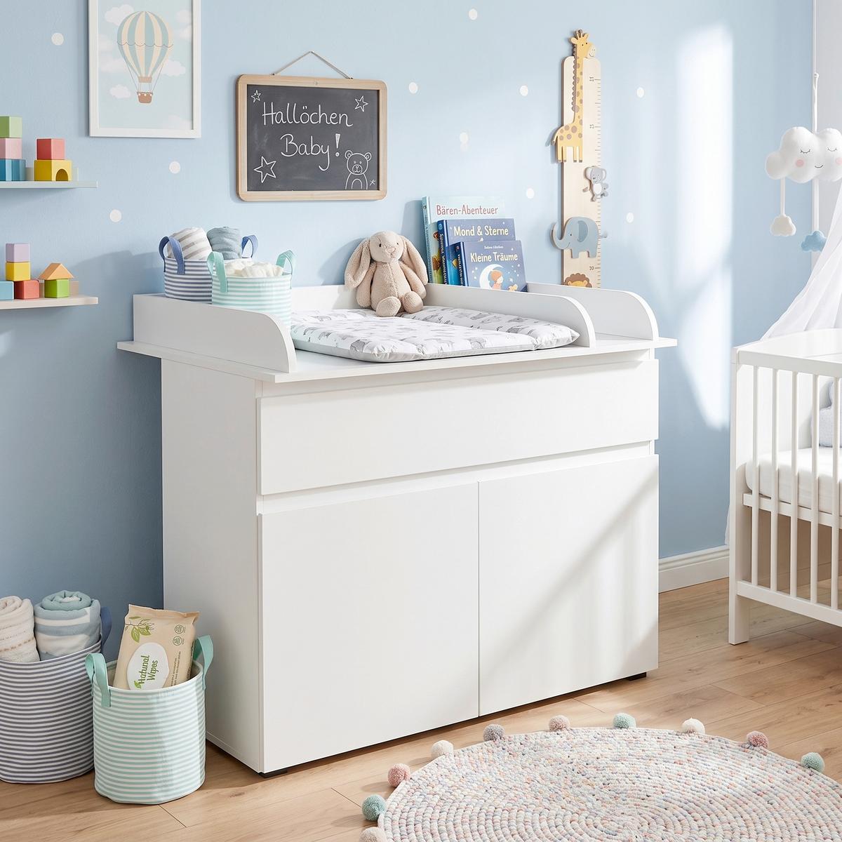 Previjalna Komoda Image, Bela - bela, Basics, leseni material (120/102/77cm) - P & B