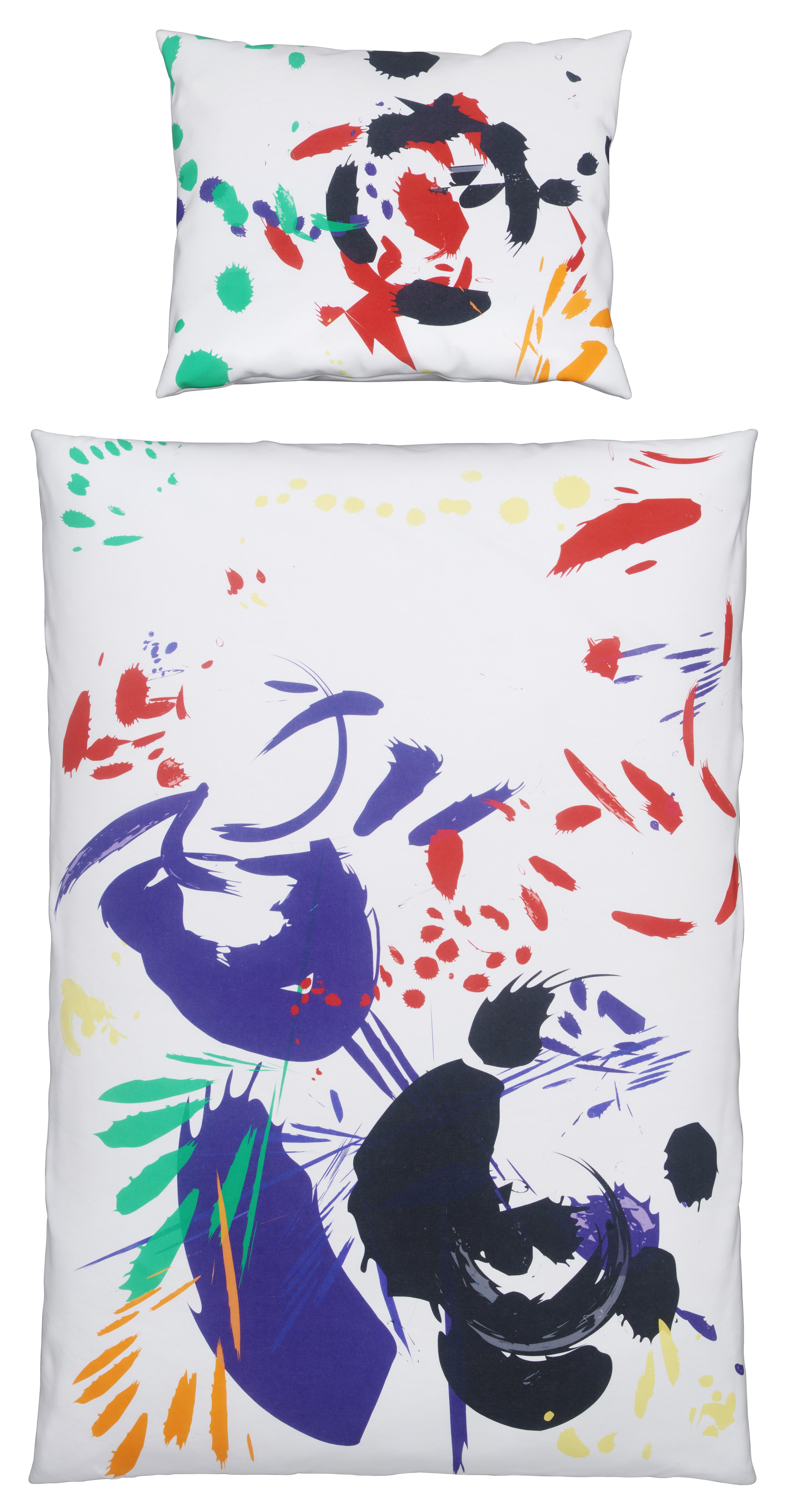 Wendebettwäsche Lenja in Multicolor ca. 135x200cm - Multicolor, KONVENTIONELL, Textil (135/200cm) - Bessagi Home