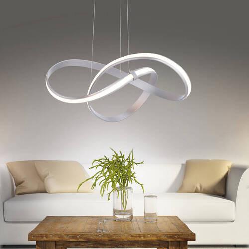 LED-Hängeleuchte Melinda max. 33 Watt - Grau, Design, Kunststoff/Metall (57/57/120cm) - Paul Neuhaus