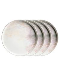 Speisetellerset 935632 - Weiss/Lila, Basics, Keramik (27/2,5cm) - Mäser