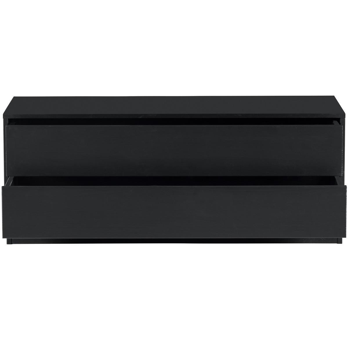 Lowboard Finca Schwarz - Schwarz, Design, Holz (100/40/40cm) - Livetastic