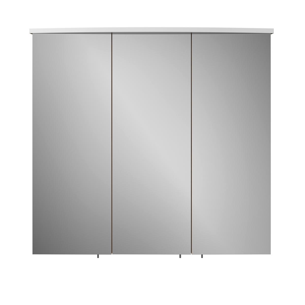 Dulap cu oglindă Avensis - străveziu/culoare lemn stejar, Modern, sticlă/material pe bază de lemn (75/73/20,5cm) - Luca Bessoni