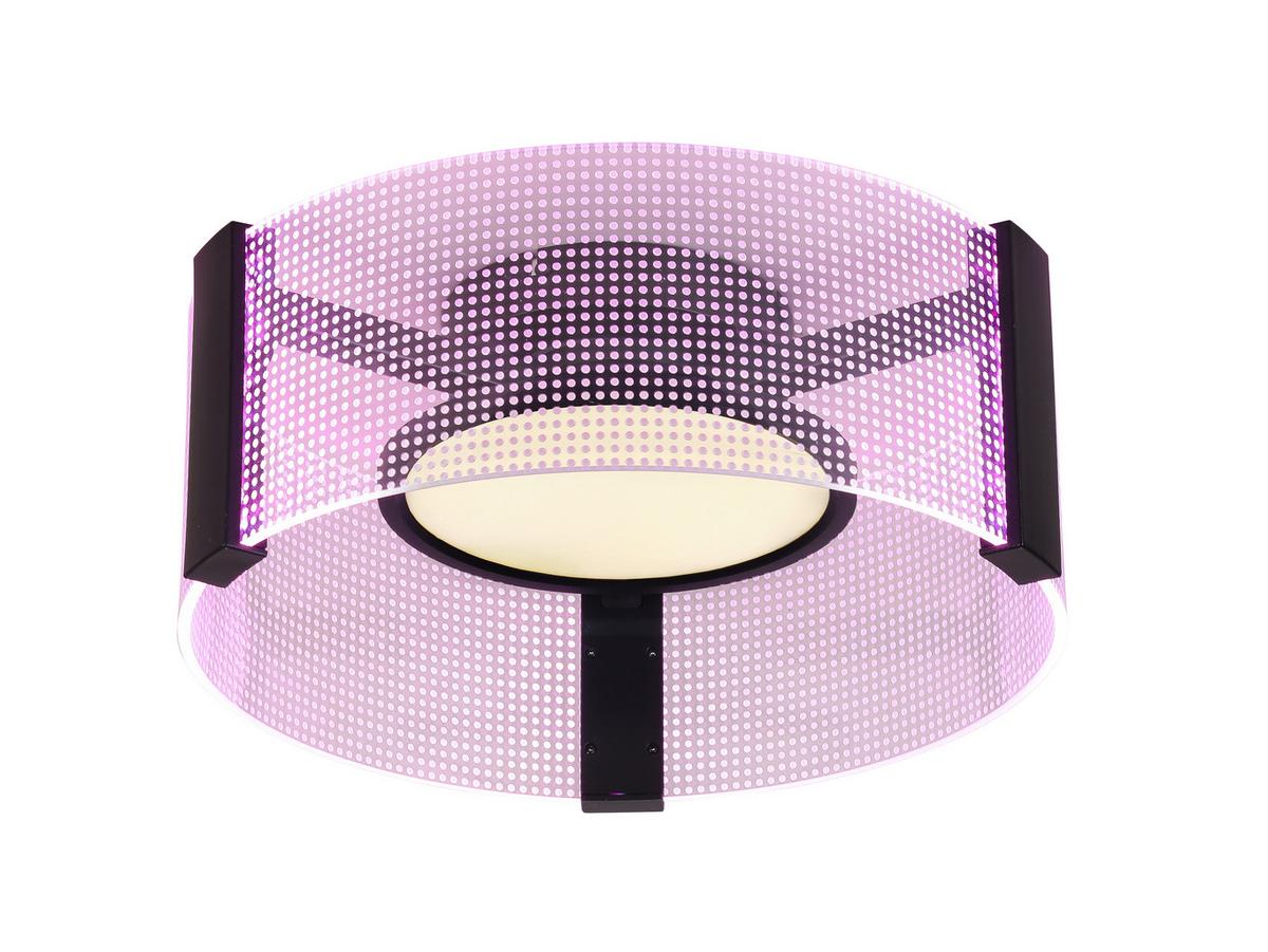 LAMPA SUFITOWA LED MARGE - czarny/biały, Modern, tworzywo sztuczne/metal (40/16,5cm) - Bessagi Home