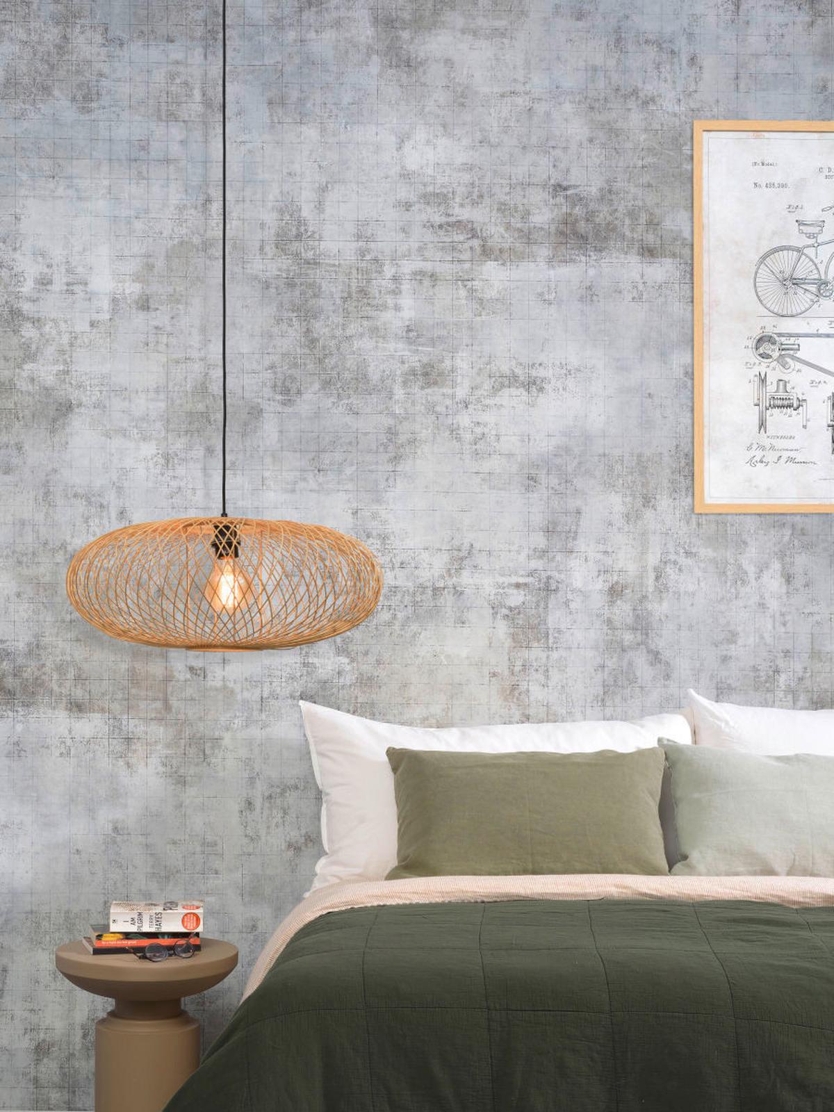 Viseča Svetilka Cango, Bambus - svetlo rjava, Natur, naravni materiali (63/40cm) - Good & Mojo