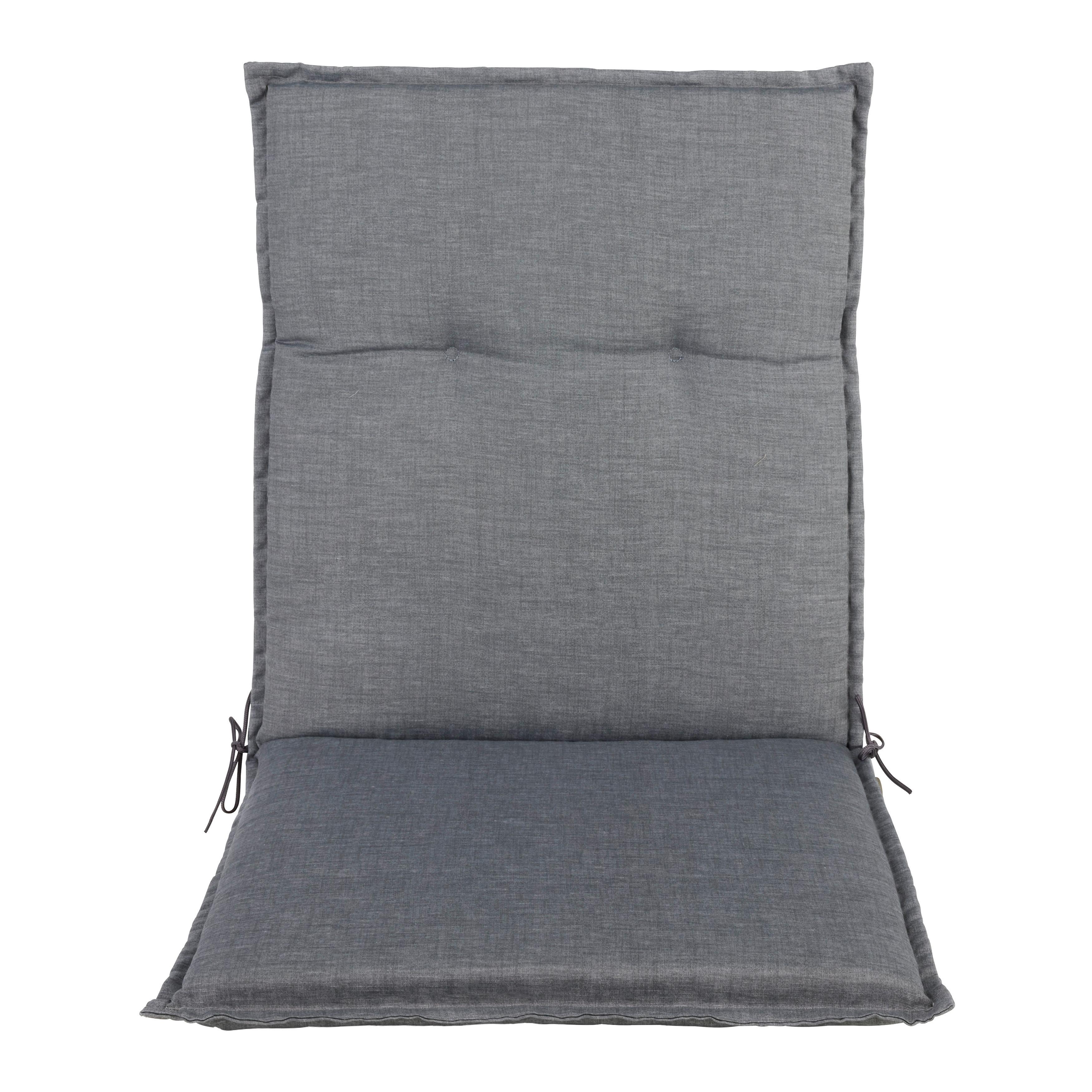 Sesselauflage Genf 1 Hellgrau ca. 100x48x5cm - Grau, Basics, Textil (100/48/5cm) - Mömax