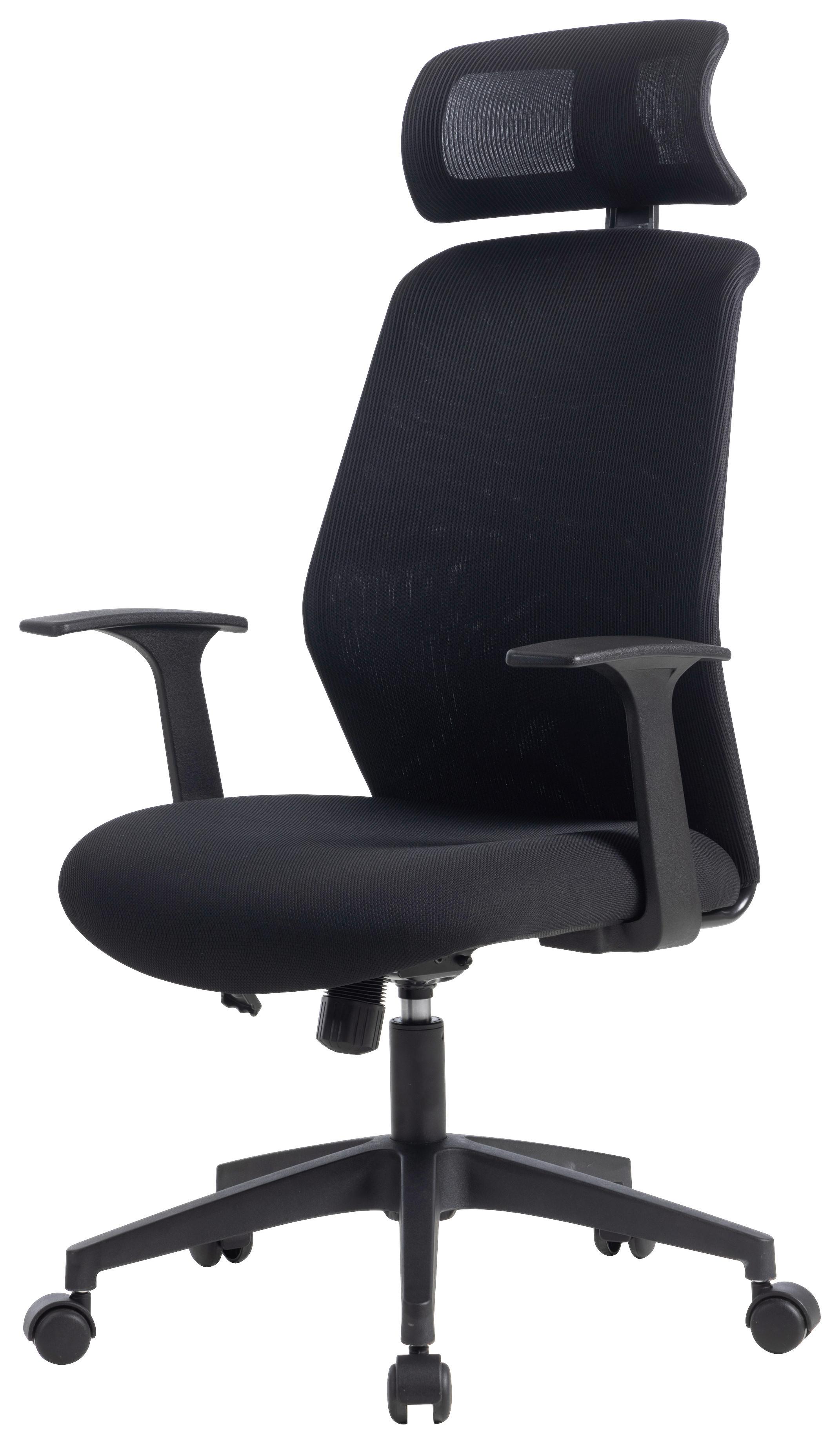 SNURRSTOL PATRIZIA - svart, Design, textil/plast (66/117-124/64cm) - Mömax