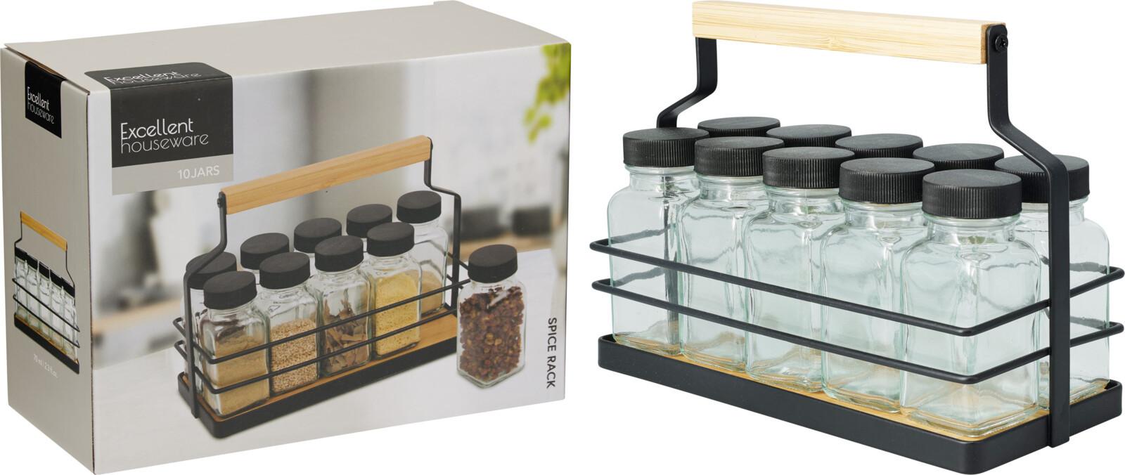 Fűszertartó Készlet Spices - (21,5/9/15cm)