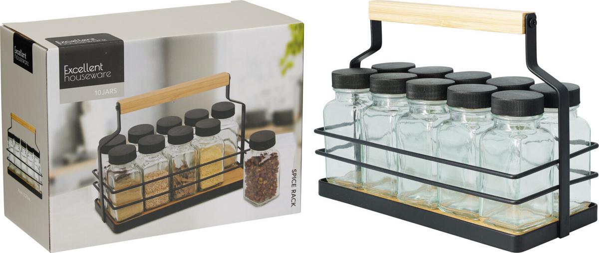 Fűszertartó Készlet Spices - (21,5/9/15cm)