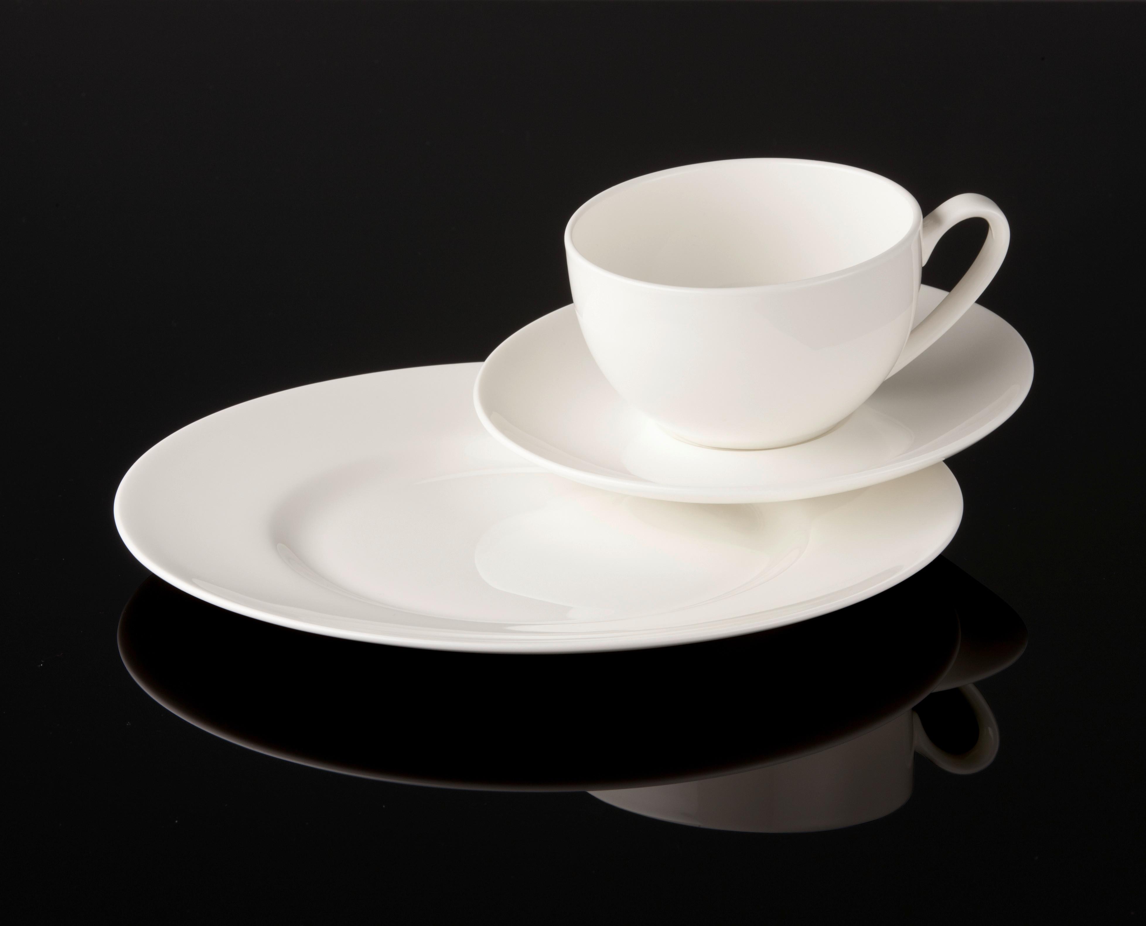 SERWIS KAWOWY 61040-800001-28429 ROSENTHAL - biały, Basics, ceramika - Rosenthal