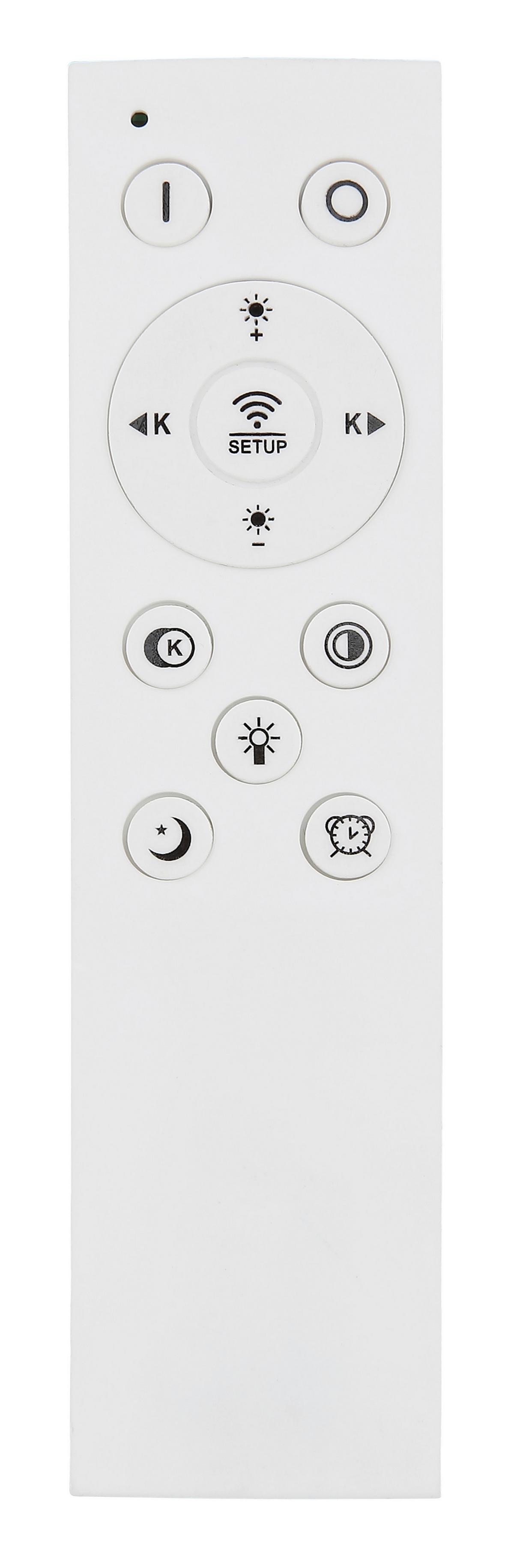 LED-DECKENLEUCHTE 48558-48 EILA - Weiss/Champagner, Design, Kunststoff/Metall (48/7,5cm) - Globo