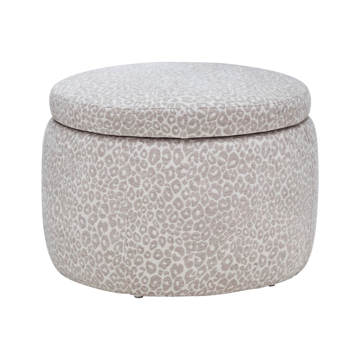 Hocker Baca Beige mit Stauraum - Beige, LIFESTYLE, Holz/Textil (60/60/41cm) - Mömax