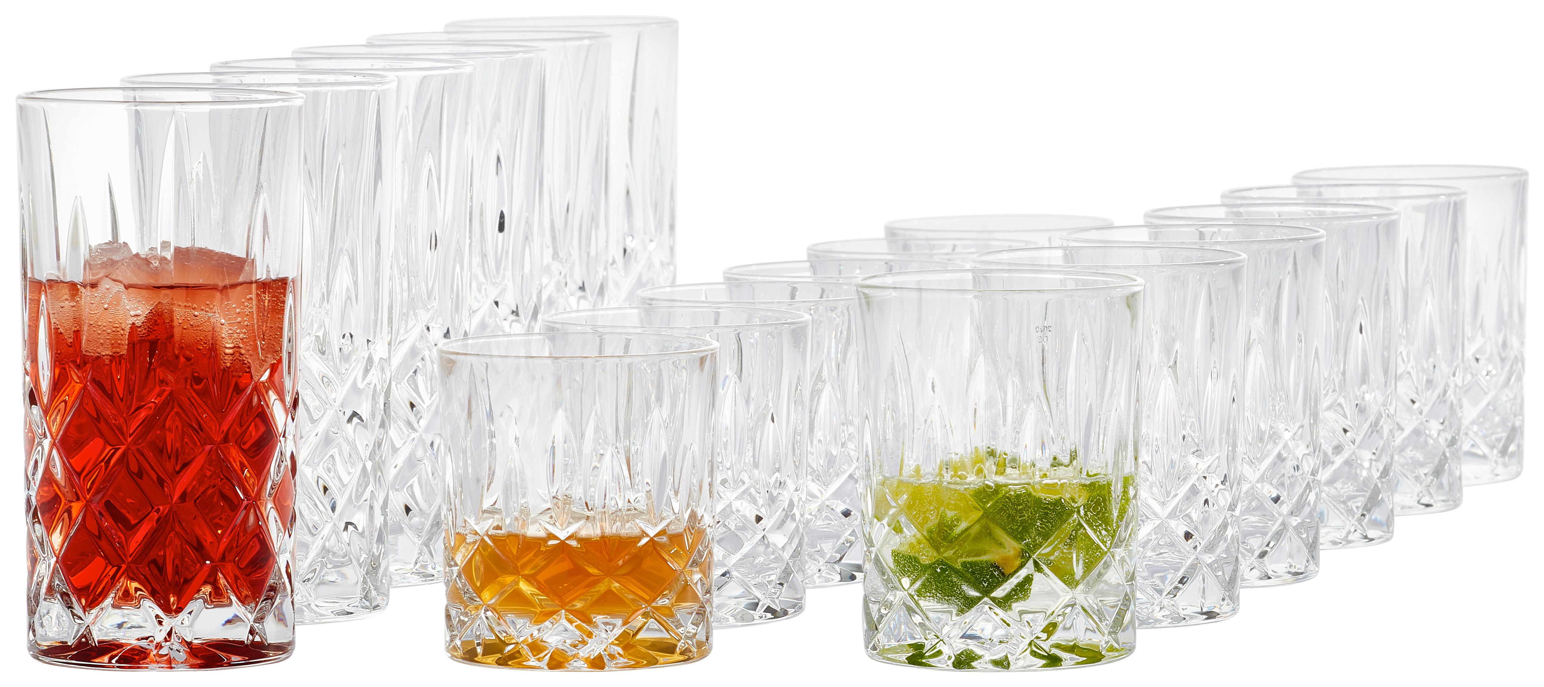 KOMPLET SZKŁA STOŁOWEGO 101764 - przejrzysty, Trend, szkło - Nachtmann