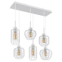 Viseća Svjetiljka Nesa - bijela/boje kroma, Basics, metal/plastika (77,5/33/120cm) - Globo