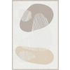 CANVASTAVLA DENISE SMALL - beige/brun, trämaterial/textil (60/90cm) - Premium Living