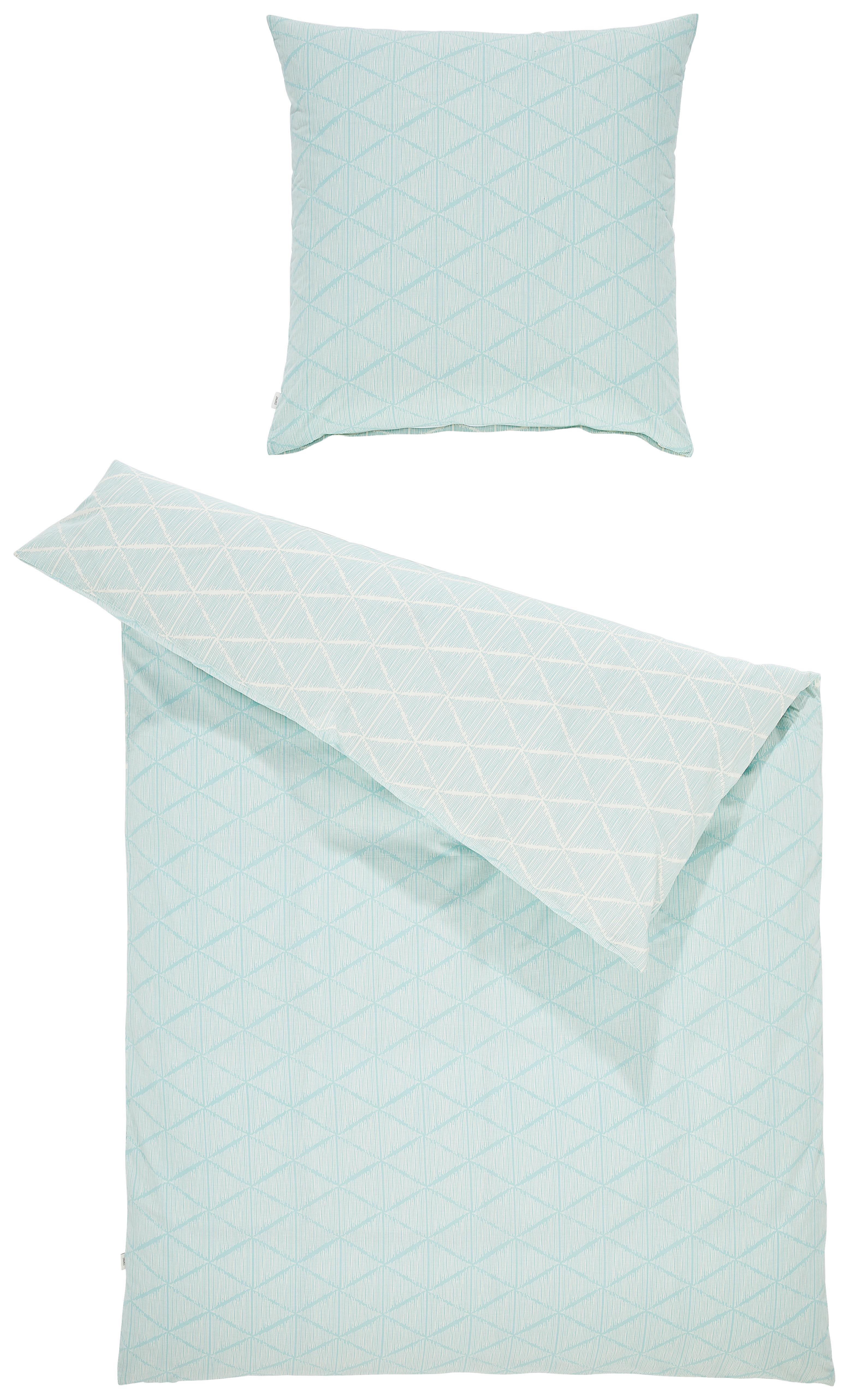 POŚCIEL DWUSTRONNA E-JULIEN ESPRIT - miętowy, Basics, tkanina (135/200cm) - Esprit