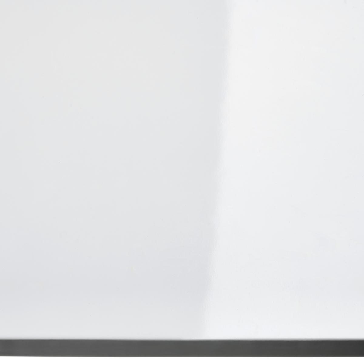 Barska Miza Lyon, Bela, Visoki Sijaj - bela/visoki sijaj, Konvencionalno, kovina/leseni material (120/107/60cm)