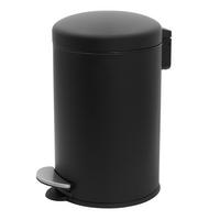 Koš S Nožnom Papučicom 12 L. James - crna, Konvencionalno, metal/plastika (27/41,5/26cm) - Modern Living