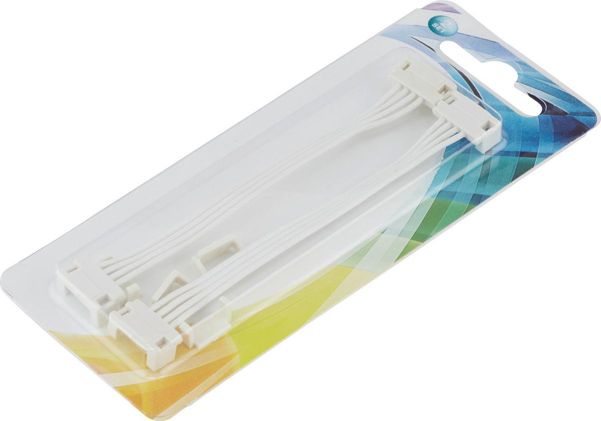 Verbinder 38997EB in Weiß, 2-teilig - Transparent/Weiß, Kunststoff (10cm) - Modern Living