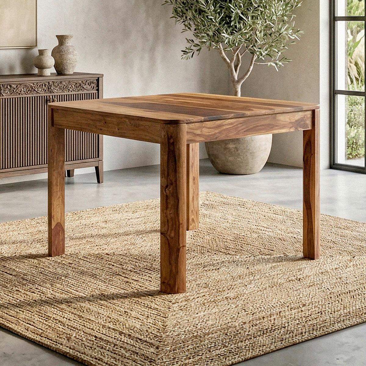 Esstisch Wl7.416 - Sheeshamfarben, Design, Holz (80/76/80cm) - Livetastic