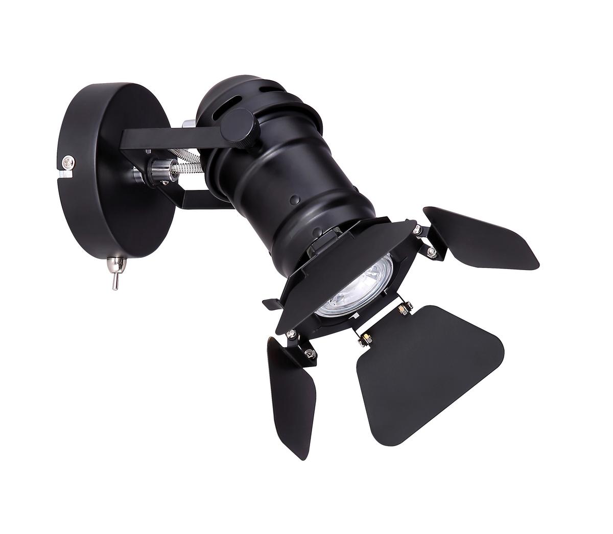 Reflektor Egon - črna, Trend, kovina (16/24,5/21,5cm) - Globo