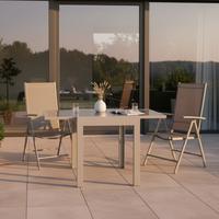 Vrtni Set Amalfi, 3-Delno, Rjava - srebrne barve/rjava, Moderno, kovina/umetna masa - Gardenson