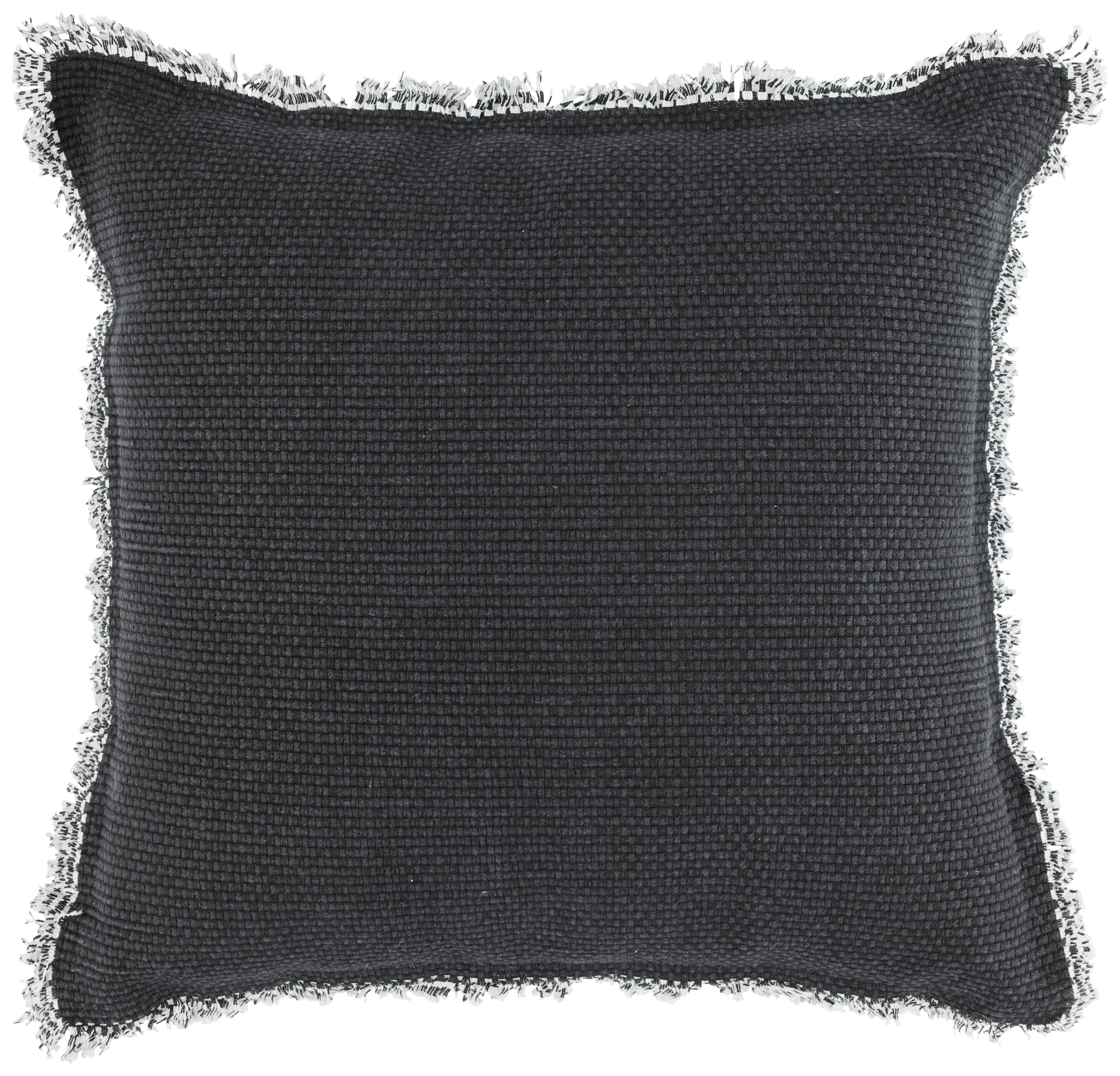 Zierkissen Laurenz in Anthrazit ca. 45x45cm - Anthrazit, MODERN, Textil (45/45cm) - Modern Living