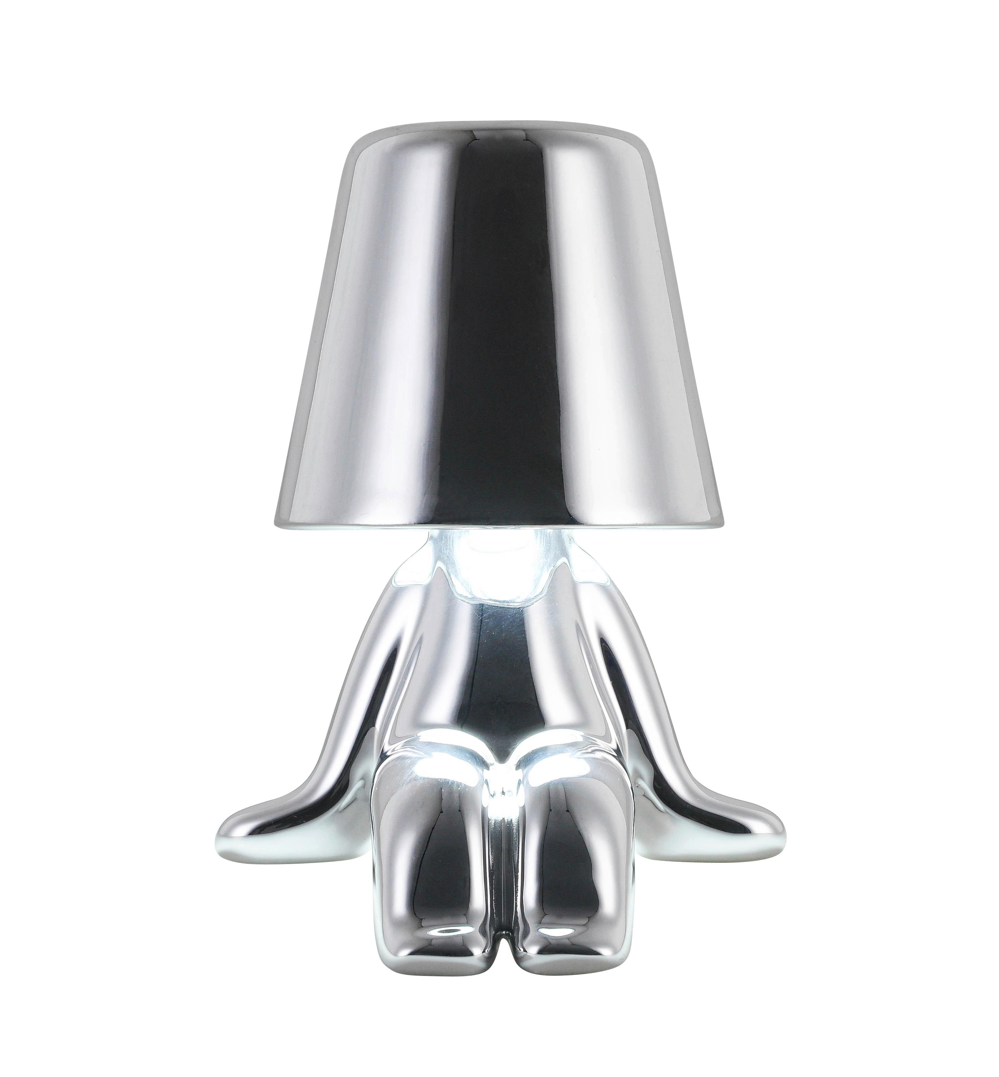 LED-DEKORATIONSLAMPA FESCH - kromfärg, Modern, metall/plast (13/13/17cm) - Mömax