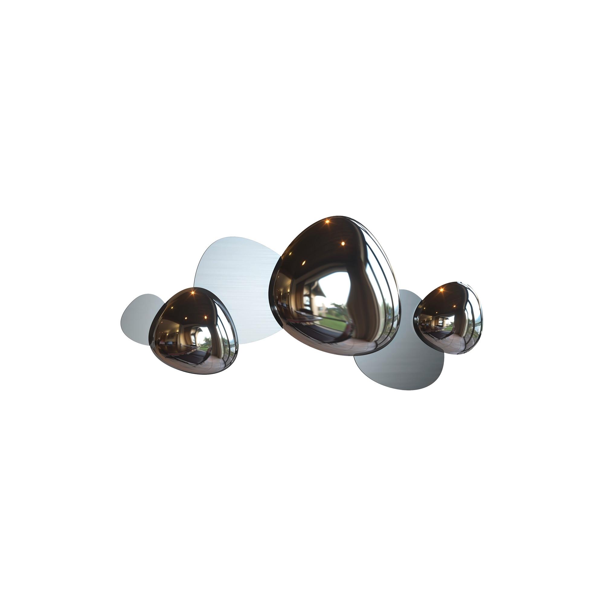 APPLIQUE JACK-STONE - Nickelfarben, Trend, Metall (37,1/79/7,4cm) - MAYTONI