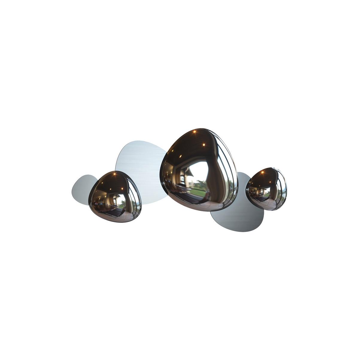 APPLIQUE JACK-STONE - Nickelfarben, Trend, Metall (37,1/79/7,4cm) - MAYTONI