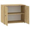 UNDERBYGGT SKÅP KIVO -BASED- - ek Artisan/svart, Modern, trämaterial/plast (90/69,8/52,1cm) - Based